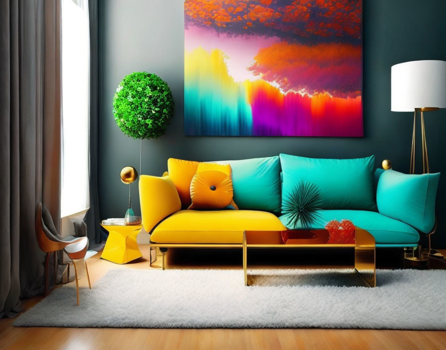 Farbauswahl für die Wohnzimmerdekoration