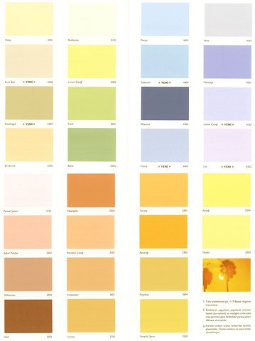 Dyo Dış Cephe Renk Kartelası (3)
