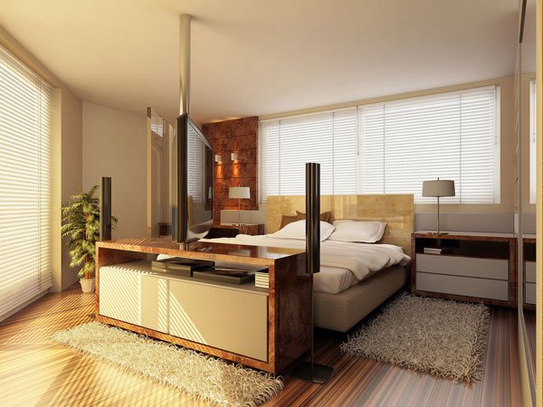 Mobília de quarto simples e nova