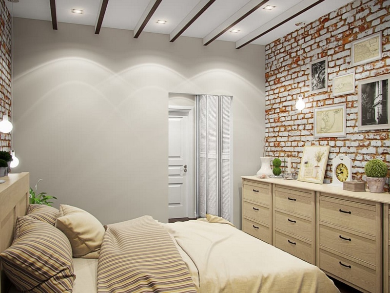 Yatak odası tasarımı 10 m2 m: Küçük bir oda için modern fikirler! BİR FOTOĞRAF