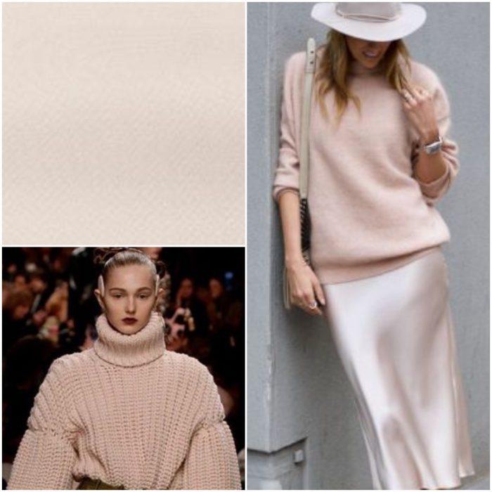 Cores da moda rosa pálido inverno 2022