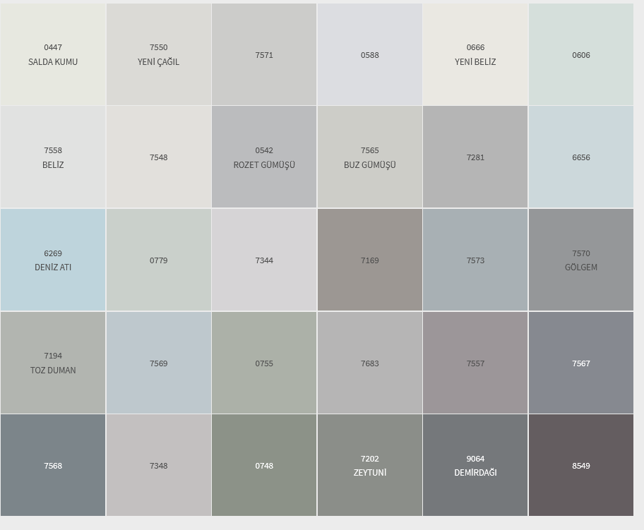 Catálogo de cores interiores Dyo