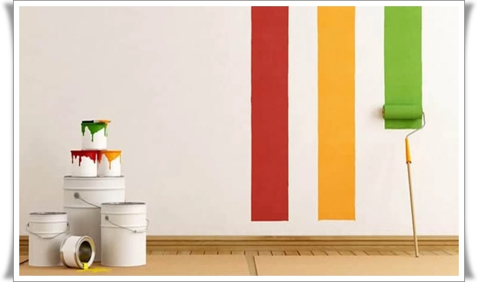 pintura de parede em casa