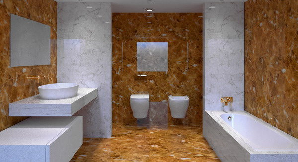 Idéias de design de banheiro com azulejos e azulejos