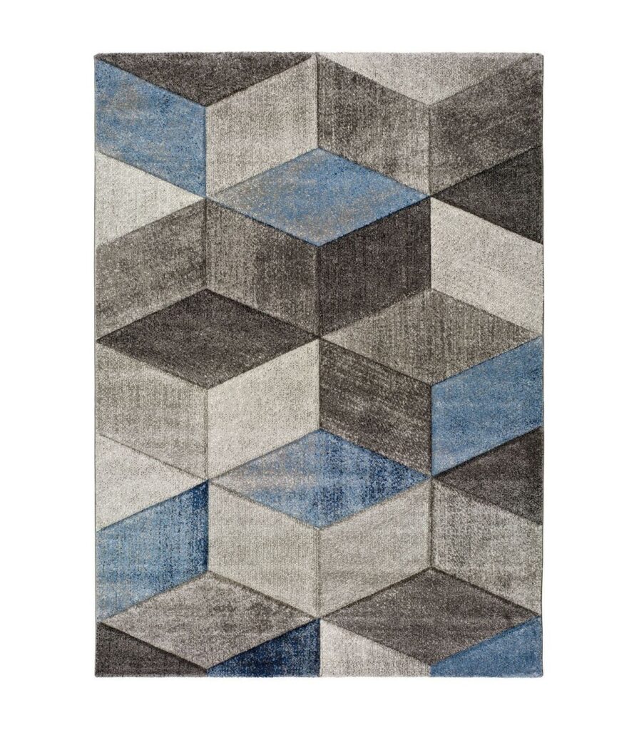 Geometrischer Teppich Azur 83