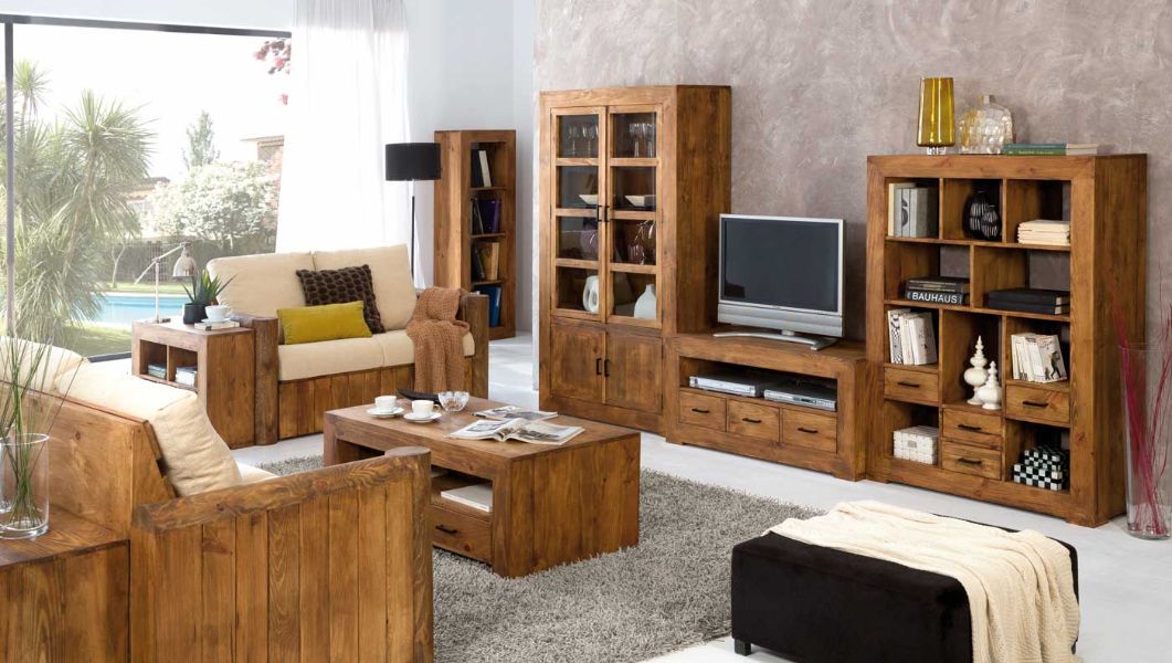 Móveis de madeira para salas de estar