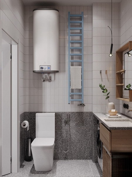 Gemütliches Interieur kleiner Badezimmer Designtrends 2023