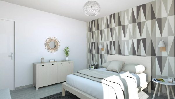 2023'te yatak odası için duvar kağıdı: yeni trendler, unutulmaz iç mekanlar için fikirler