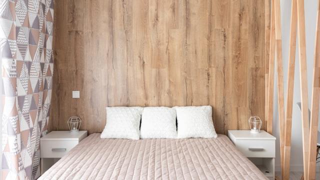 Holz dekoriertes Schlafzimmer