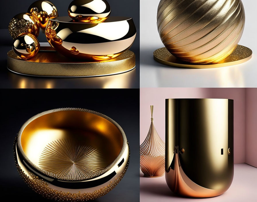 Stilvolle und moderne Designs mit metallischen Details