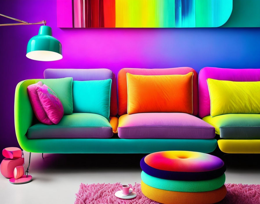 Decoração de sofá colorida: adicione cor e vitalidade à sua casa