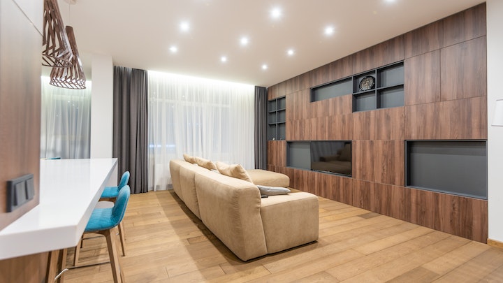 Wohnzimmer-Holzmöbel