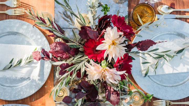 Blumen-Ornament-Tisch