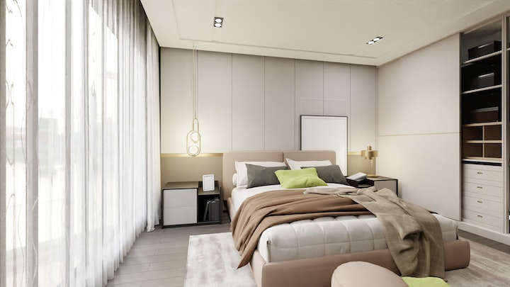 moderne Schlafzimmerdekoration