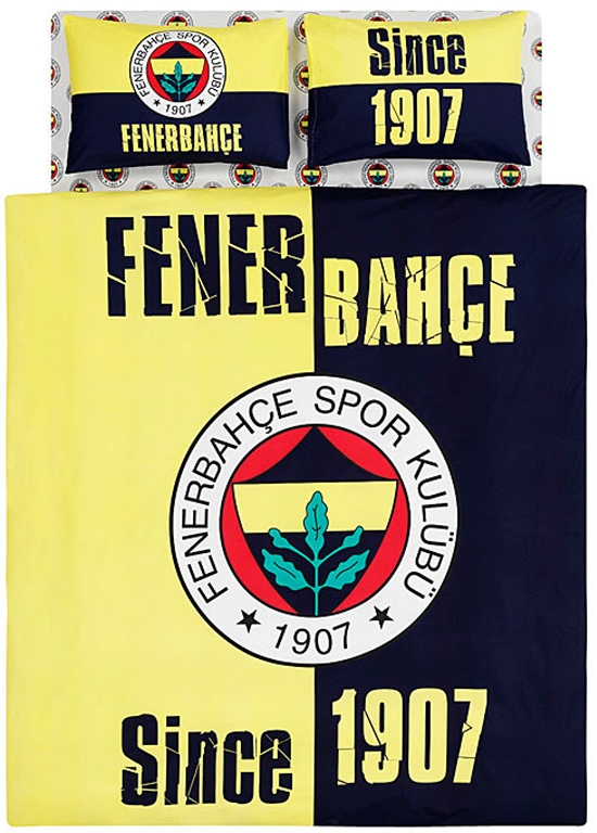 Fenerbahçe 1907 Çift Kişilik Nevresim Takımı Fanatik Fenerbahçe lilere şık nevresimler