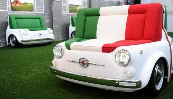 araba mobilya fiyat 500 Fiat 500 den yaratılan ilginç mobilyalar