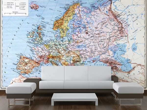haritalı duvar kağıtları 6 600x448 Harita desenli duvar kağıtları