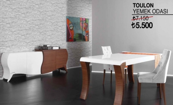 pierre cardin yemek odası modelleri 7 600x365 Pierre Cardin yemek odası modelleri fiyatları 