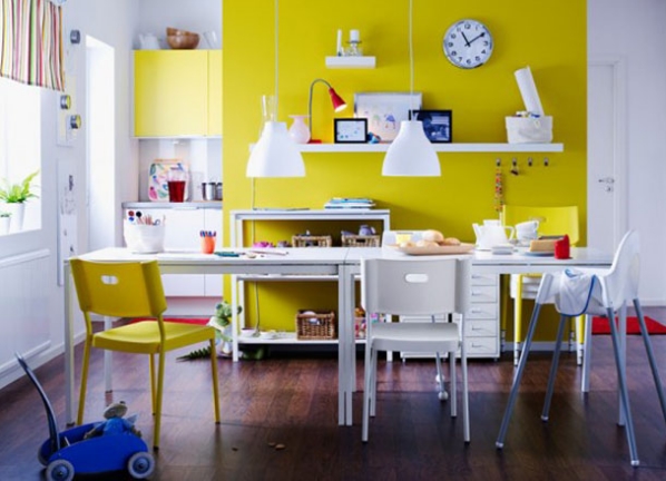 renkli yemek odası takımları ıkea Ikea yemek odası modelleri